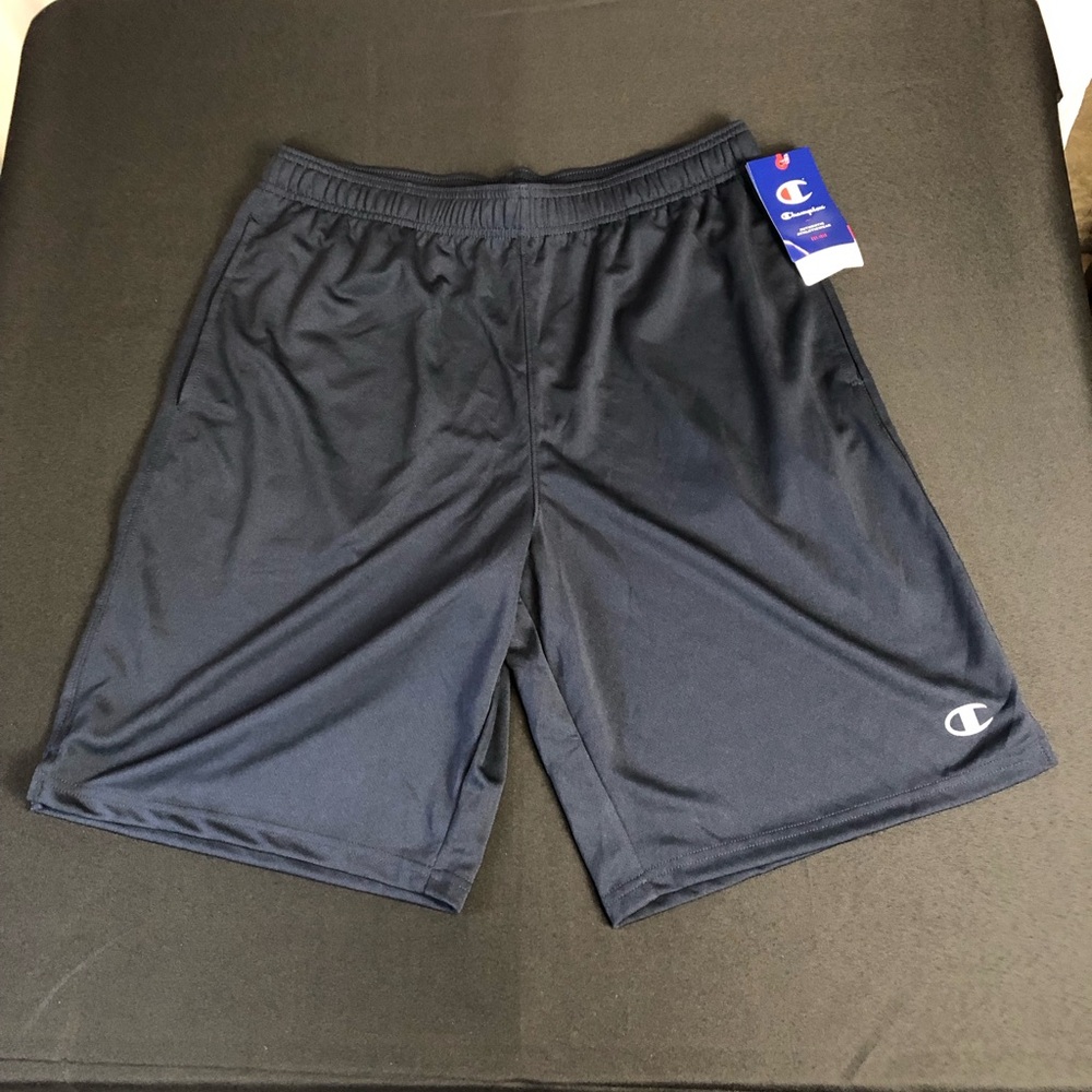 Champion Men’s Double Dry Shorts – Navy Blue, Size Large, NWT